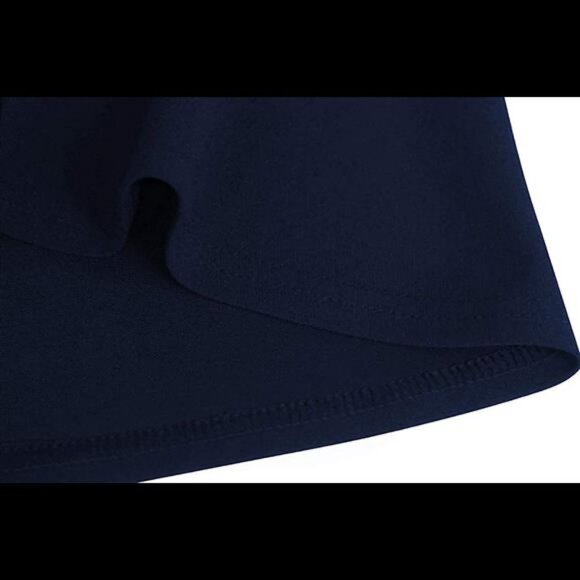 Sarin Mathews Womens Off The Shoulder Short Sleeve High Low Cocktail - Picture 6 of 6